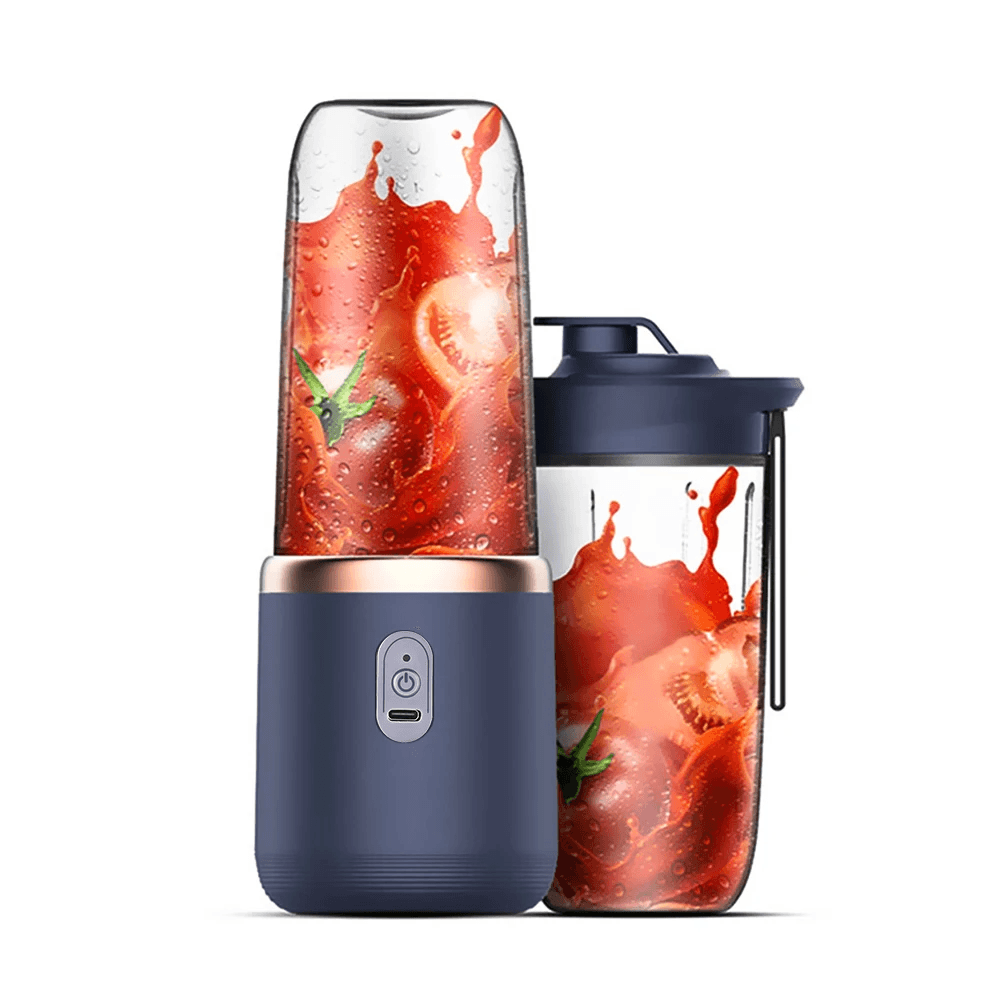 6-bladig Elektrisk Mixerbägare – Bärbar Smoothie- och Juicerblender 400 ml