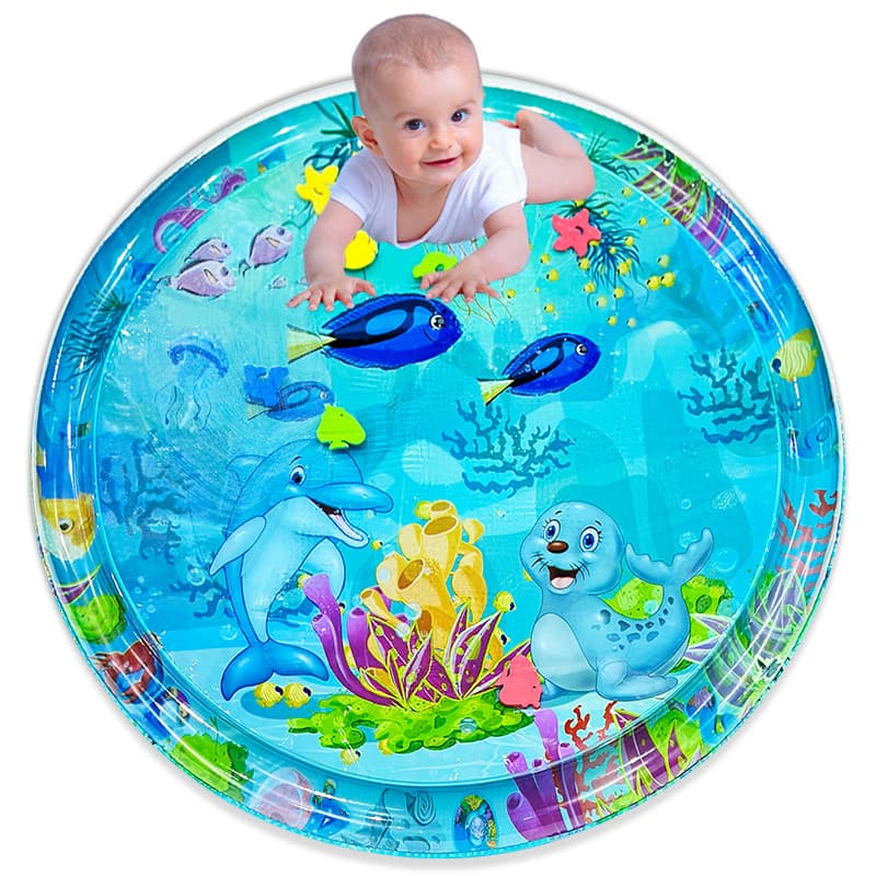 Babyleksak – Vattenfylld Tummy Time Lekmatta (100 cm)