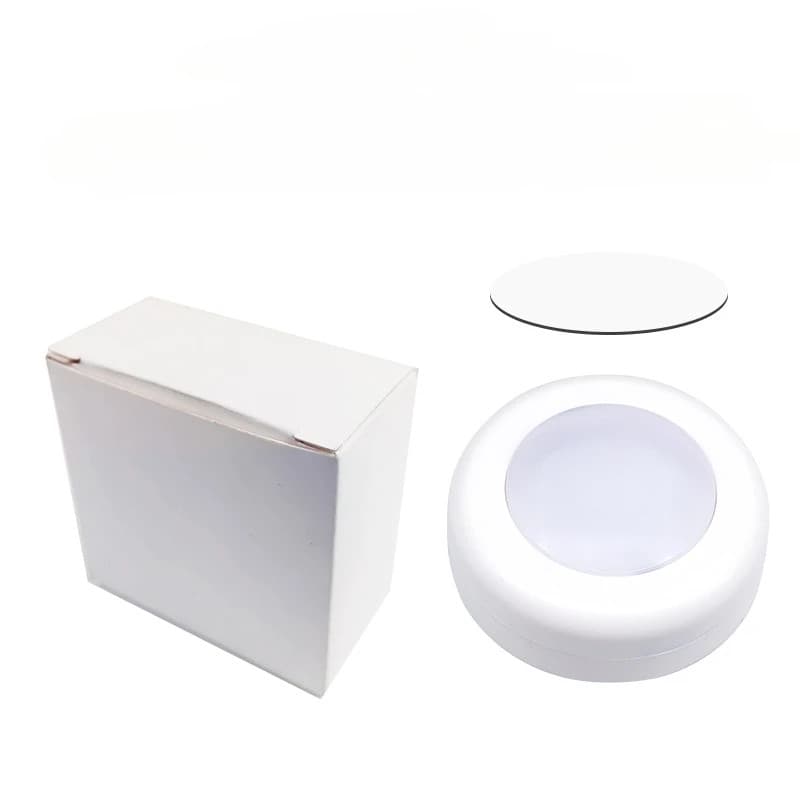 6st RGB LED Pucklampor med fjärrkontroll – 16 färger & dimmer